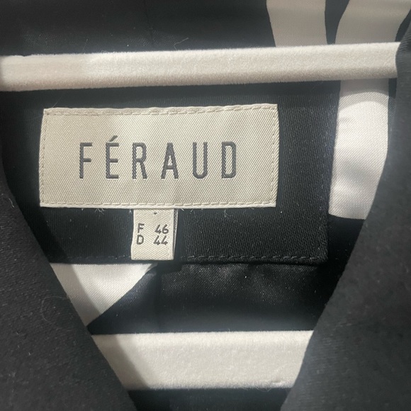 LOUIS FERAUD Paris Military style Blazer, chic Medium/Large F46/D44 Black - Picture 4 of 6